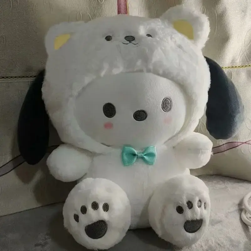 20cm Sanrio Plüschtiere Hallo Kitty Cinnamon roll Kuromi Pochacco ausgestopfte Plüsch puppe cos tragen niedliche Spielzeuge Kinder Geburtstags geschenke