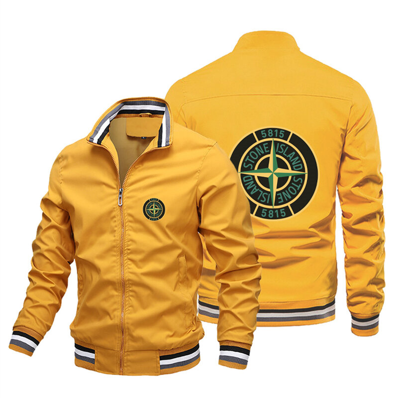 Giacca da basket College da uomo autunnale giacca con motivo stampato giacca da pilota di tendenza del marchio giacca da coppia universitaria abbigliamento
