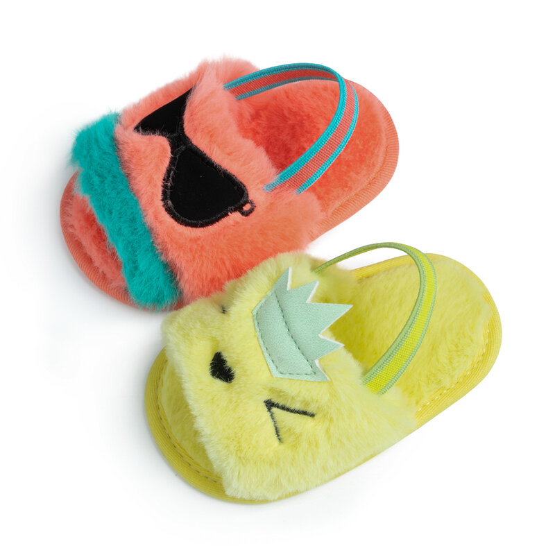 KIDSUN-zapatos antideslizantes para bebés y niñas, calzado de cuna para primeros pasos, color negro, suela blanda para niño