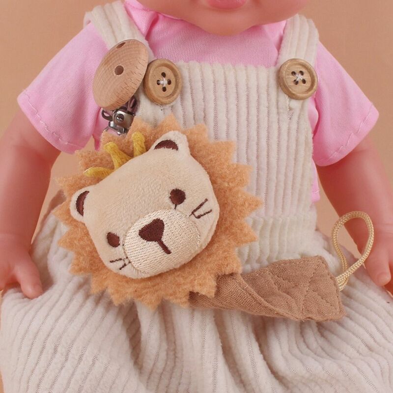 Animal Cartoon Baby ciuccio catena lino cotone regolabile succhietto porta massaggiagengive giocattoli cinghie clip fittizie clip porta capezzolo