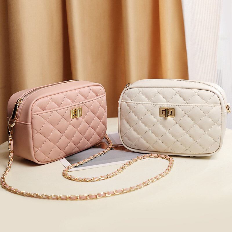 Luxury Bag for Women Diamond Lattice Shoulder Messenger Bags 2022 New Ladies Chain Small Crossbody Handbag Bolsos De Mujer