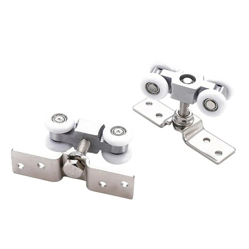 1 Pair Door Track  Rail Hanging Rail Glass Door Guide Mute Push And Pull For Various Applications, Including Residential