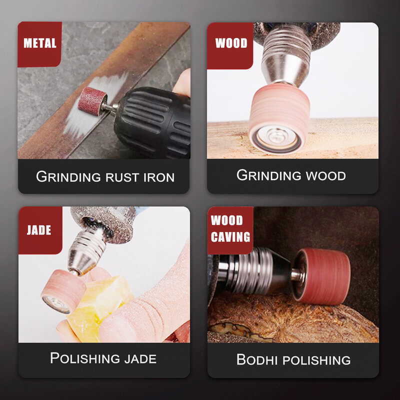 Lixar Bateria Bandas Kit para Dremel Drill Nail, Acessórios para Carpintaria, Ferramenta Rotativa, 98pcs