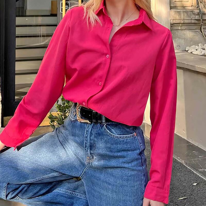 Algodão vintage e linho camisas extragrandes novas 2023 mulheres primavera verão blusas e camisas botões escritório casual selvagem tops