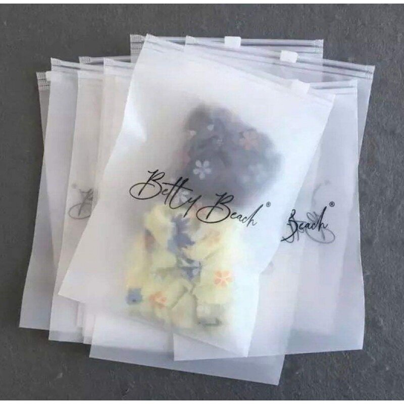 Aangepast Product, Custom Kleding Plastic Verpakking Rits Tas Matte Frosted Ziplock Tassen Met Logo