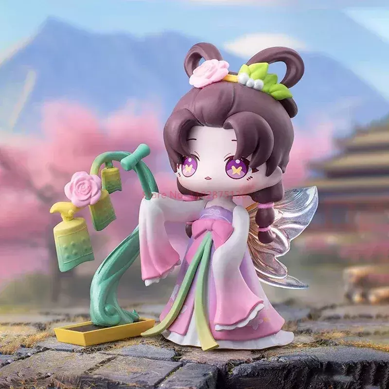 Espada y Hada de la serie de instrumentos musicales tradicionales chinos, figuras de acción, caja ciega, modelo de muñecas, caja misteriosa, juguetes para niños