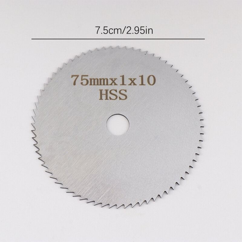 Mini lâmina de serra circular para cortar madeira, plástico, metal, ferramentas rotativas, 72 dentes, 3 polegadas, 75mm, 1pcs