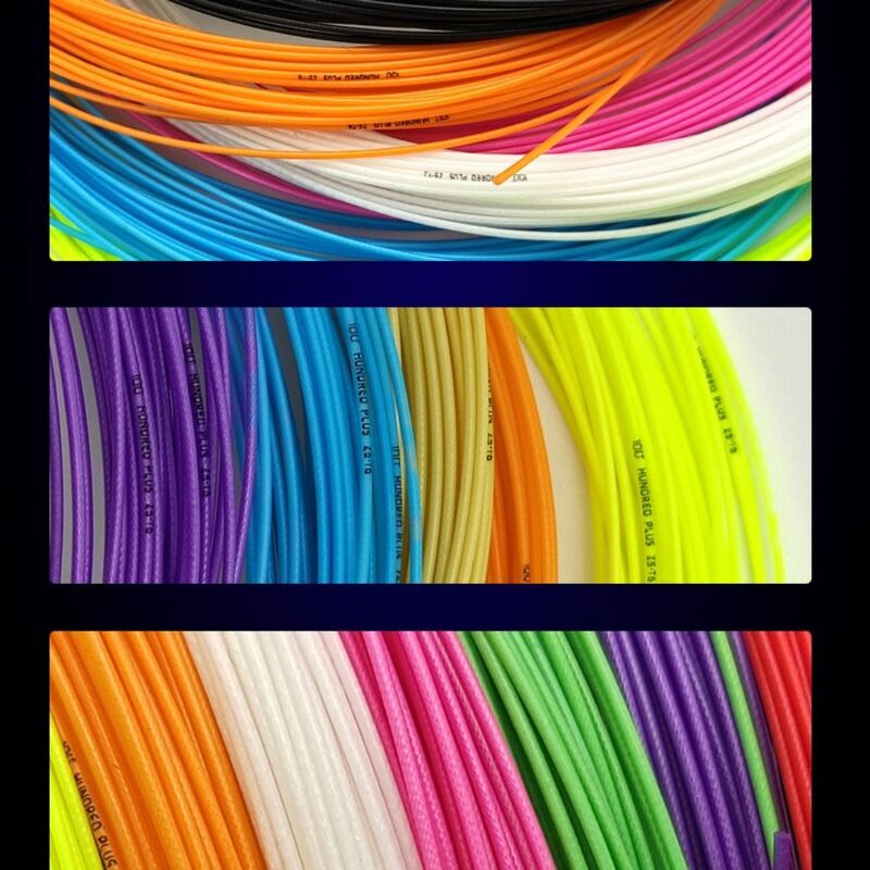 Corda per racchetta da badminton Baijia T6 ad alta elasticità, suono abbagliante e filo sottile che può tirare libbre alte,