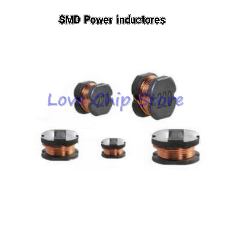 Inductor de potencia 20 piezas SMD CD75 1uH/1,5/2,2/3,3/4,7/6,8/10/15/22/33/47/68/100/150/220/330/470/680 UH 1mH