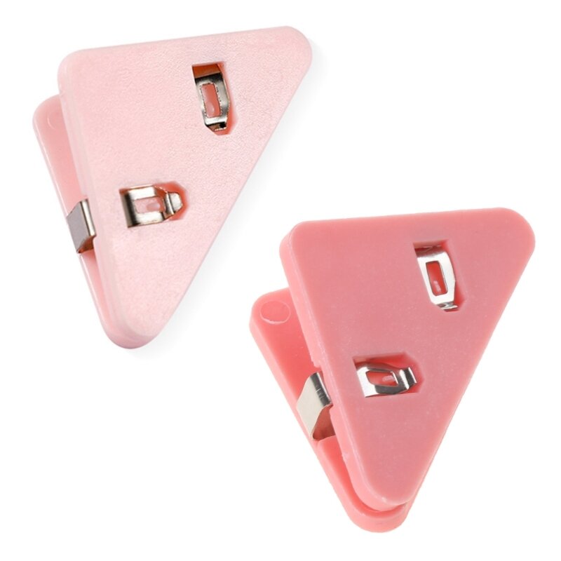 Durable Corner Paper Clamp Small File Clips Note Holder Clip Triangular
