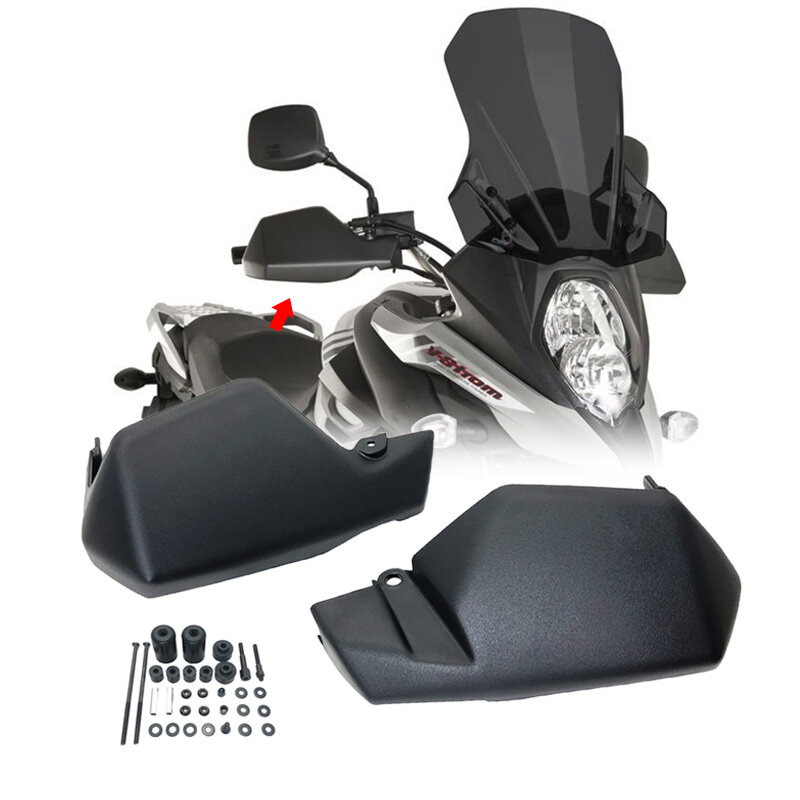 รถจักรยานยนต์ Hand Guards เบรคคลัทช์แอนตี้ Handguard Shield Fit สำหรับ Suzuki V-Strom DL650 DL 650 V Strom 650 2004-2019