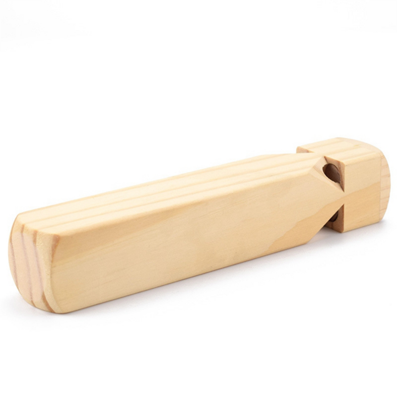 Gwizdek z litego drewna, 4-tonowy, miłośnik odgrywania ról, drewniany gwizdek do edukacji
