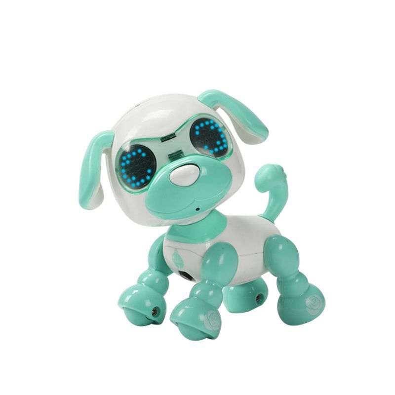 الذكية روبوت كلب حديث لعبة التفاعلية الذكية جرو روبوت الكلب الإلكترونية LED العين تسجيل الصوت الغناء النوم الاطفال هدية