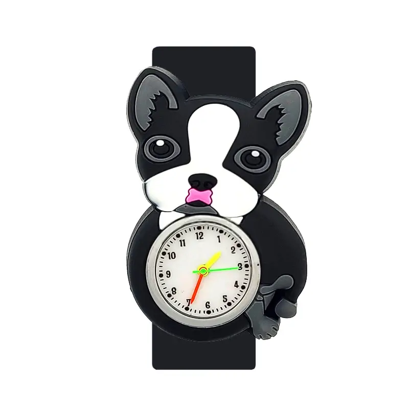 Relógio de pulso 3d de animal fofo para crianças, acessório de silicone, à prova waterproof, de desenho animado, ideal para presente de aniversário de estudante