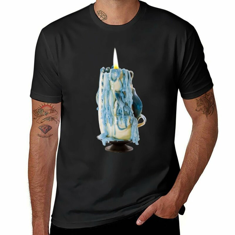 Candle with Melted Wax T-shirt shirts graphic tees aesthetic clothes vintage mens champion t shirts