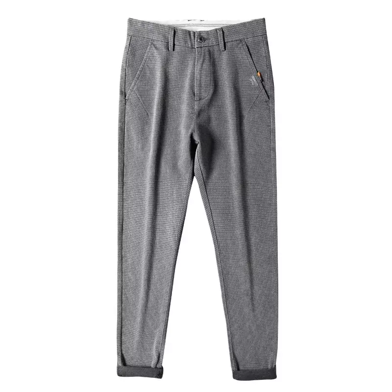 Wysokiej jakości spodnie sztruksowe męskie zimowe nowe dodatkowo pogrubiony ciepłe spodnie męskie Grey proste długie spodnie męskie Pantalon 36 38