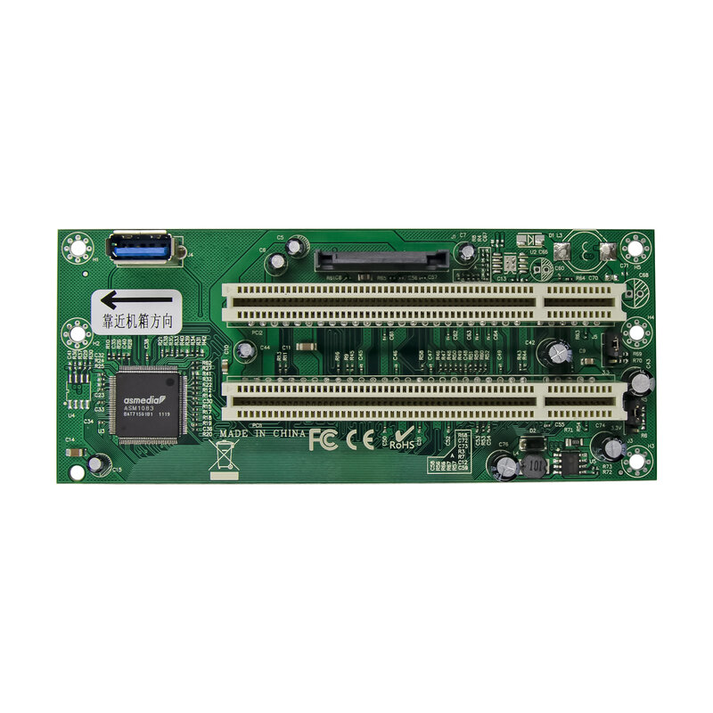 Desktop PCI-Express PCI-e to PCI Adapter Card PCIe to Dual Pci Slot Expansion Card USB 3.0 Add on Cards Convertor