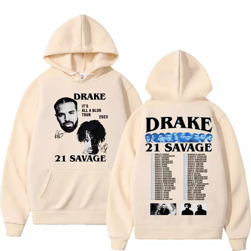 Rapper Drake Grafische Hoodie Mannen Vrouwen Harajuku Hiphop Oversized Sweatshirt Modetrend Vintage Lange Mouw Hoodies Streetwear