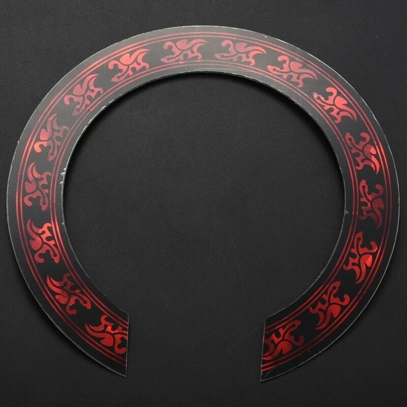 1 Pcs Soundhole Rosette Decal Sticker With Red Pattern For Acoustic Classical Guitar Parts Replacement