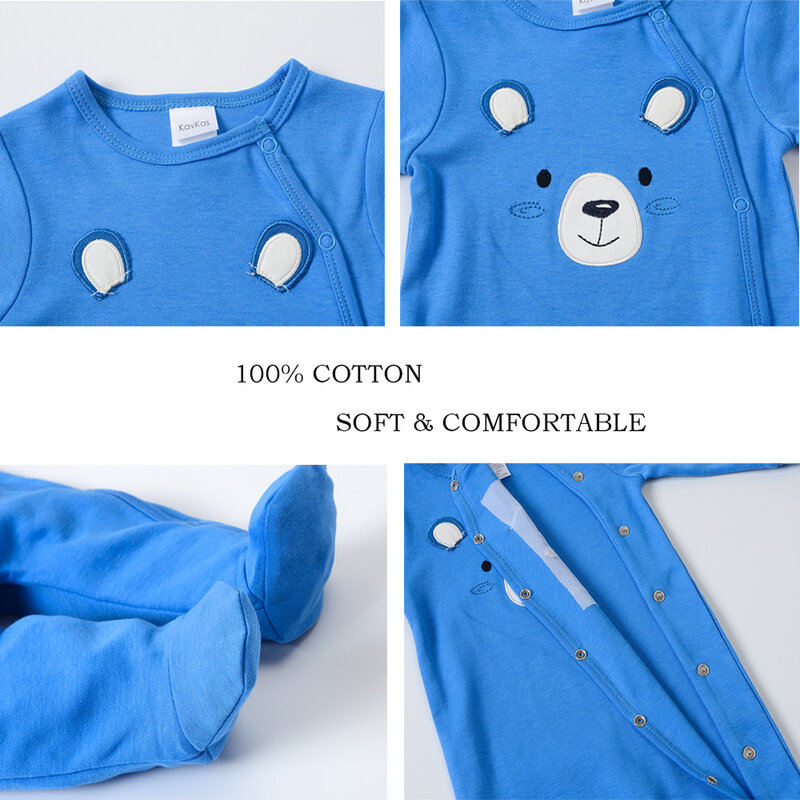 Kavkas-Conjunto de ropa para bebé, niño y niña, pelele rojo sólido, sombreros, baberos, Mono para niño recién nacido de 0 a 12M, 5 unids/set por Set