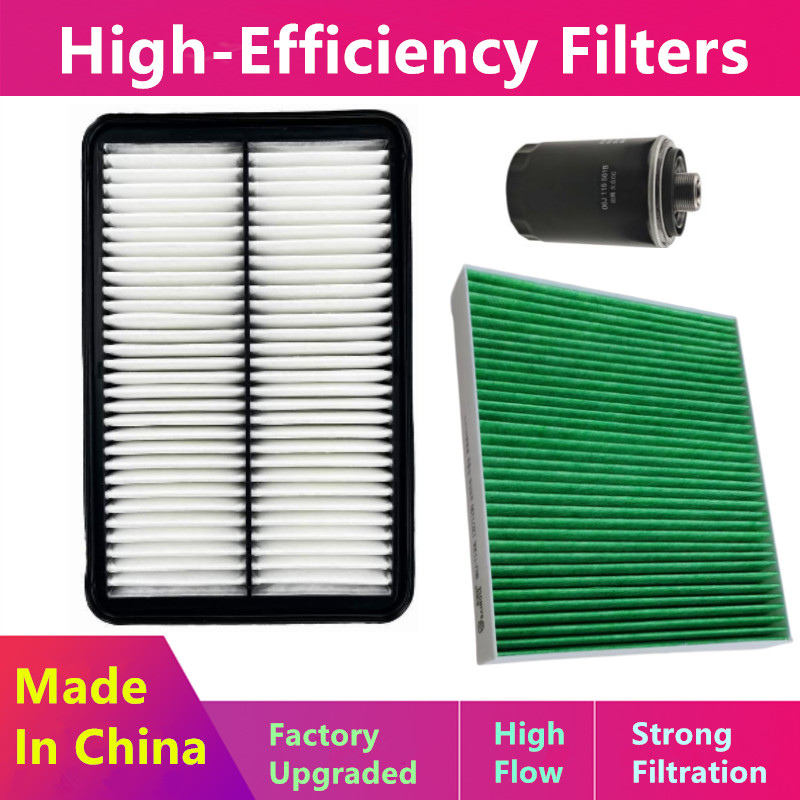 3 buah/Set Filter untuk Geely Borui Ge Phev MHV Epro/minyak, Filter Nacelle udara/suku cadang otomotif