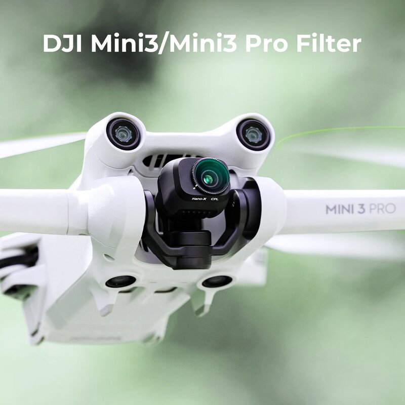 K & F Concept-filtro CPL para Dron DJI Mini3/Mini3 Pro, impermeable, resistente a los arañazos, con película verde antirreflejos de una sola cara