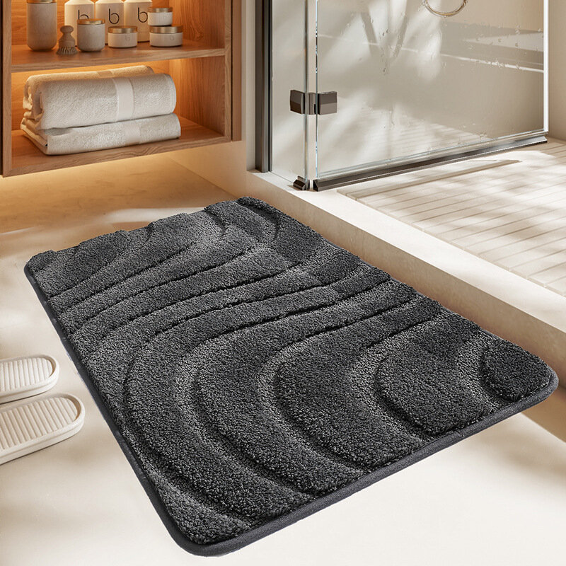 Tappetino da bagno floccato tappeto da interno adorabile tappeto da bagno assorbente d'acqua ingresso a casa cuscino per porta creativo tappetino caldo per camera da letto carino