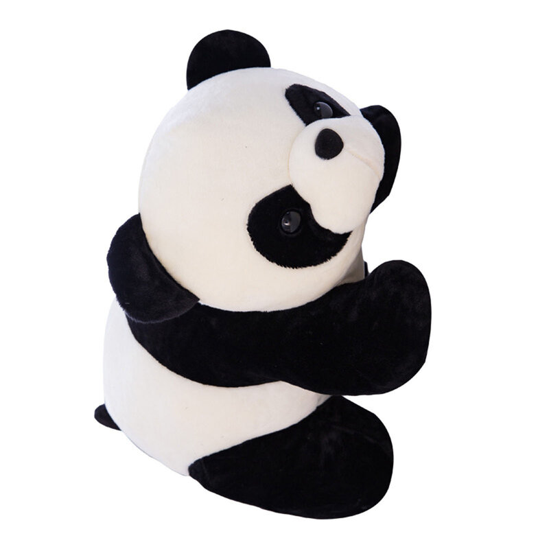 Kawaii Panda pluszowa zabawki realistyczne wypchana lalka miękkie wygodna skóra pluszowe zabawki dla dzieci pocieszające prezenty dla dzieci