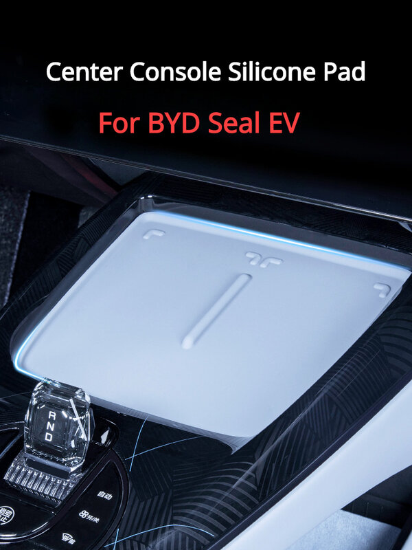 Almohadilla de carga inalámbrica para BYD Seal EV 2022 2023, alfombrilla antideslizante de silicona, almohadilla a prueba de polvo para consola central, accesorios interiores de coche