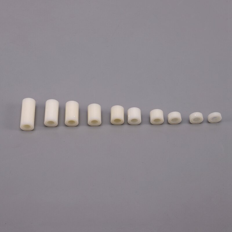 Espaçador Redondo de Nylon para Parafusos, Standoff Screw Nut Sortimento Kit, Nylon Plastic Standoff, OD 11mm e ID 6mm, M6 Parafusos, 150Pcs