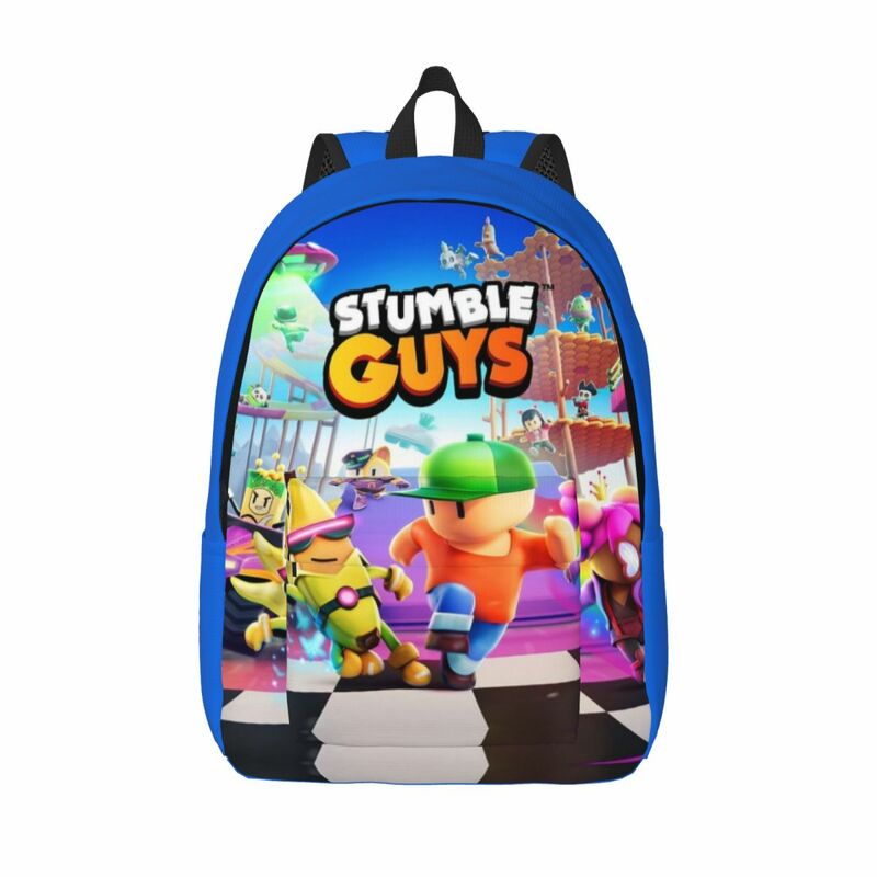 Stumble Guys mochila para niño y niña, mochila escolar para estudiantes adolescentes, juego de dibujos animados, mochila de día, bolsa primaria para senderismo