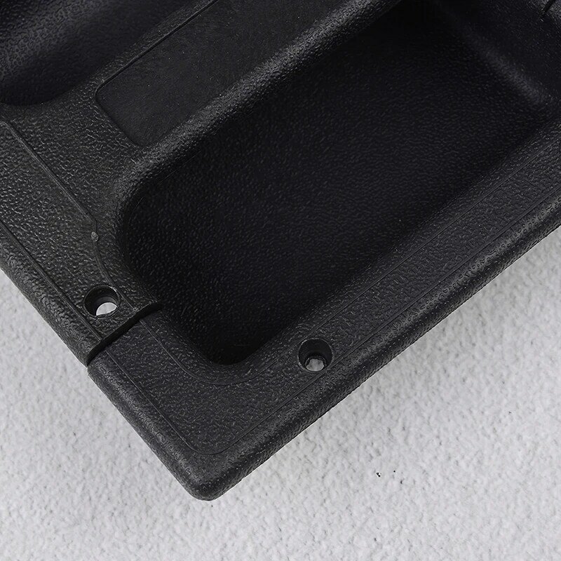Mango empotrado de plástico PP negro, 2 piezas, para amplificador de guitarra, altavoz de gabinete, 146x139mm