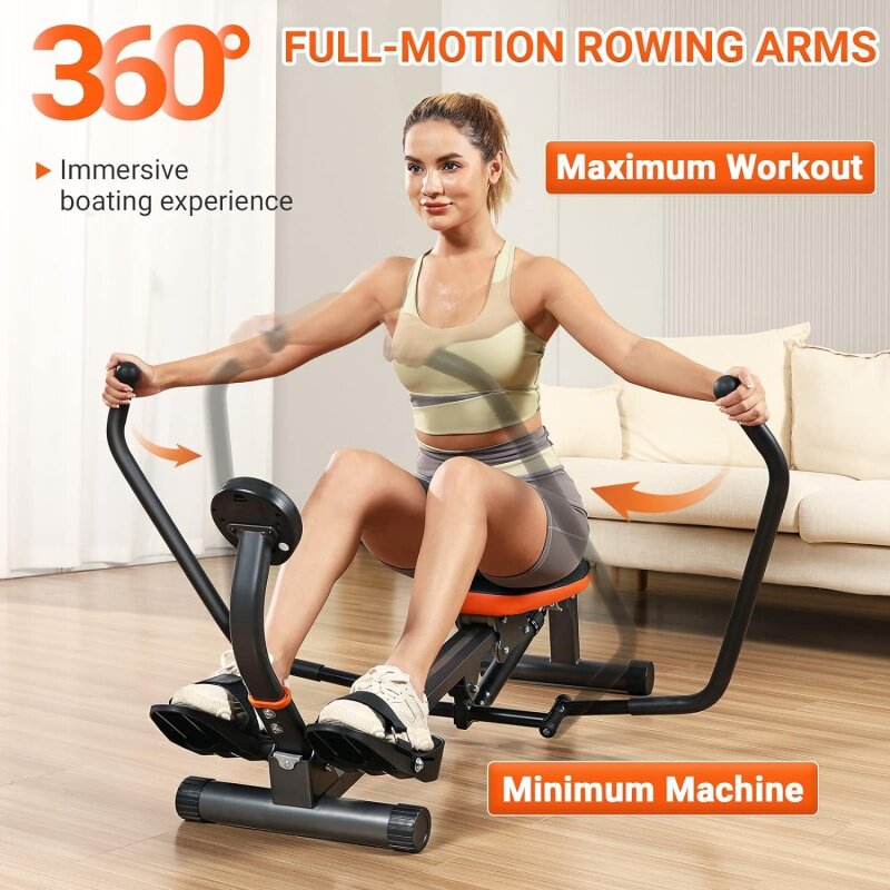 Niceday Rowing Machine, Hydraulic Rower Machine with 16 Resistance Levels, 300LBS Loading Capacity