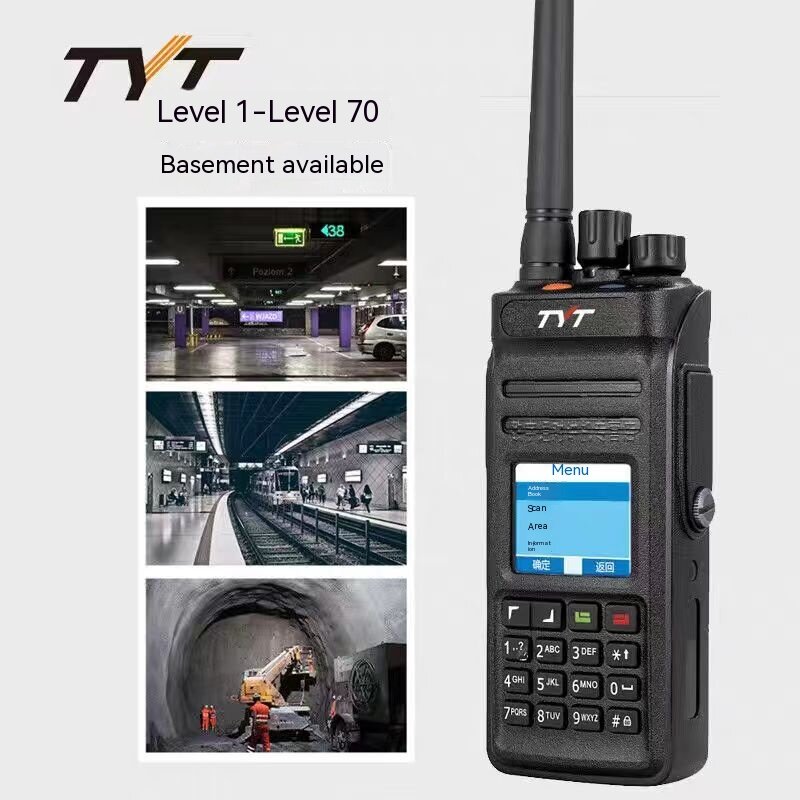 TYT MD-398 DMR Digital Walkie Talkie UHF 400-470Mhz Waterproof IP67 10W Power MD 398 2800mAh Handheld Two Way Radio