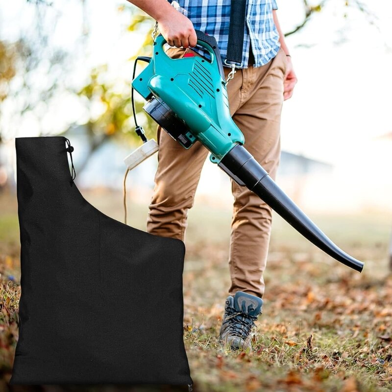 Replacement Leaf Blower Vacuum Zippered Bottom Dump Bag for Leaf Blower Rake Vacuum Leaf Blowers Storage Bag