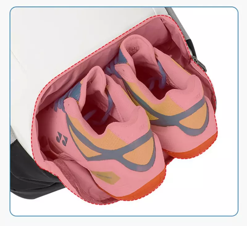 YONEX рюкзак для ракеток для бадминтона, водостойкая спортивная сумка из 2 предметов для тенниса, сумка через плечо с отделением для обуви, эргономичный дизайн для унисекс