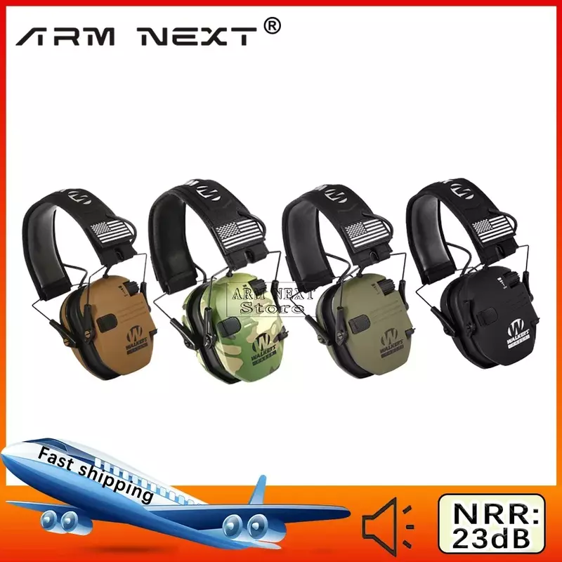 Tiro eletrônico Earmuffs Walkers, Razor Anti-Noise Earphone, Headset de proteção auditiva para fotografar, 1 pc, 3pcs