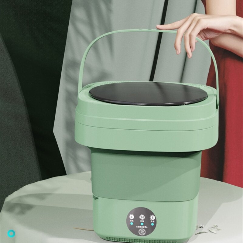 Falten Kleine Bequeme Unterwäsche Unterhosen Waschen Eimer Abisolieren Integrierte Mini Automatische Waschmaschine