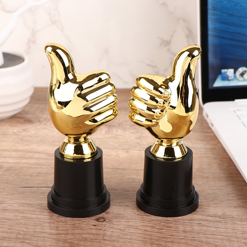 1 Stuks Mini Awards Trofeeën Belonen Thumbs Trofee Speelgoed Kinder Competitie Winnaar Prijs Voor Kinderen Feest Gunsten