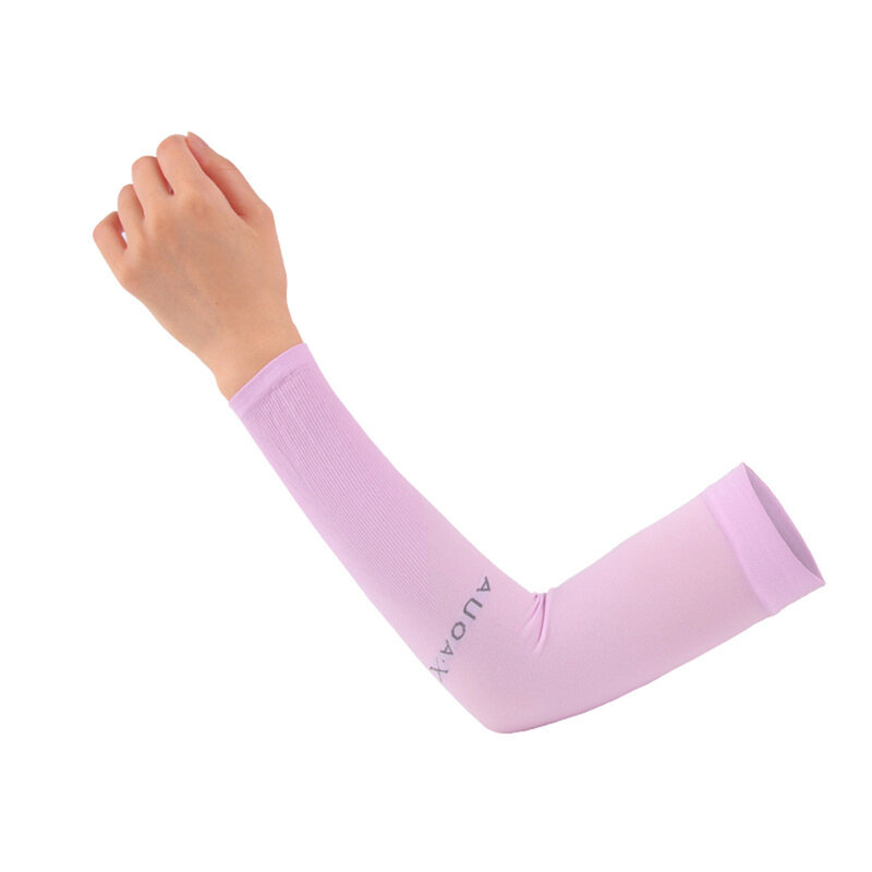 Cycling Arm Sleeves Ice Fabric Anti-UV Sunscreen Running Cycling Sleeve Outdoor Sport Cycling Arm Warmers Men Women