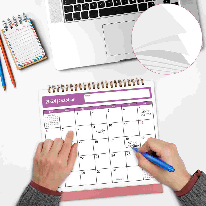 Jan 2024-Jun Yearly Aca2024 Monthly Desk Desk Calendar 2024 Standing Flip 2024 Monthly Plannermic 2024 Monthly Desk Desk