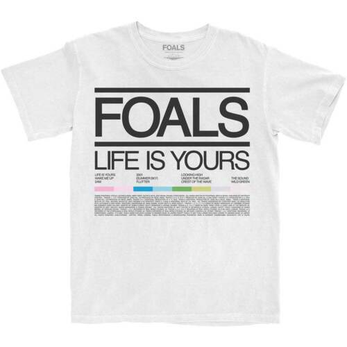 Unisex Foals Life Is Yours T-Shirt, Lista de Canções, Tee Oficial, Homens, Unisex