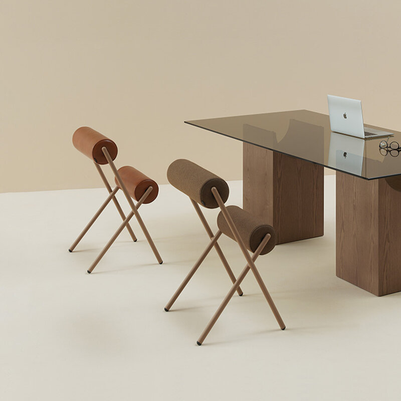 Kursi kreatif dapat ditumpuk, kantong kursi makan rumah tangga minimalis Modern artistik ruang tamu Internet selebriti lembut