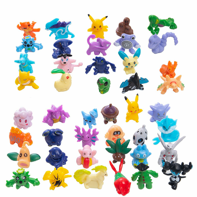 Figuras de Pokémon de Anime, caja ciega, Pikachu, juguete con tarjeta, Navidad, Halloween, muñecas de Pvc, colgante para niños, regalos