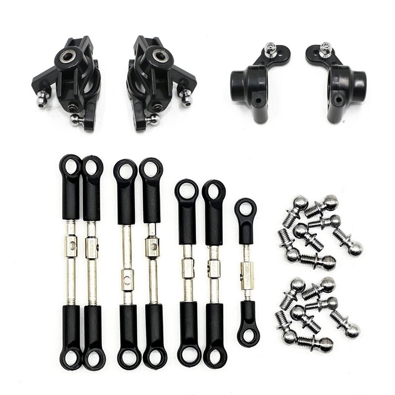 Wltoys 144001 144002 144010 124007 124016 124017 124019 Tie Rod Linkage Servo Link Rod Steering Cup Set RC Car Spare Parts