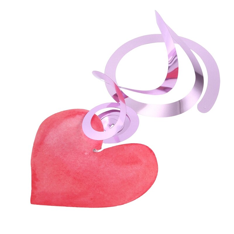 1 zestaw walentynki różowe serce miłość spirala Charms walentynki wesele wiszaki naklejana etykieta
