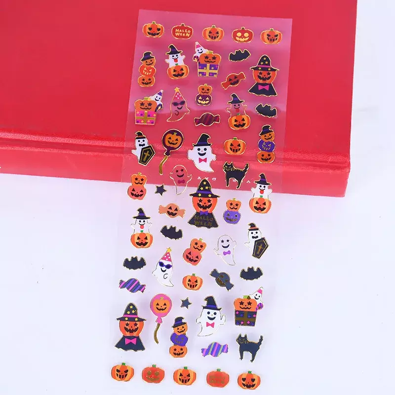 Happy Halloweens Stickers Bubble Pumpkin Witch Decorative Stationery  Scrapbooking DIY Diary Album Stick Label