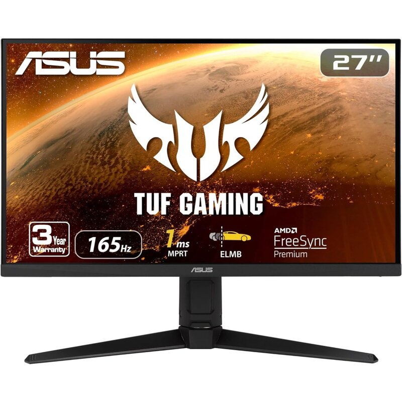 TUF Gaming VG279QL1A 27 "HDR Monitor gamingowy, 1080P Full HD, 165Hz (obsługuje 144Hz), IPS, 1ms, FreeSync Premium