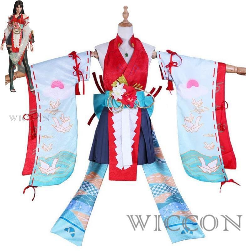 Costume de Cosplay de Jeu Naraka Bladepoint Tsuchimikado Kurumi Hutao Hu Tao, Perruque, Sabots, Anime Kimono, Uniforme d'Halloween