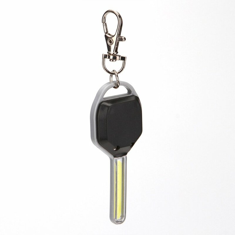 Mini COB LED Key Chain Flashlight Keychain Portable Keyring Light Torch Lamp Pocket Emergency Camping Backpack Light